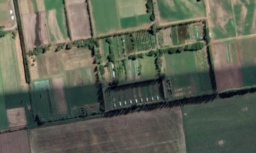 Satellite imagery of farmed area at BHU